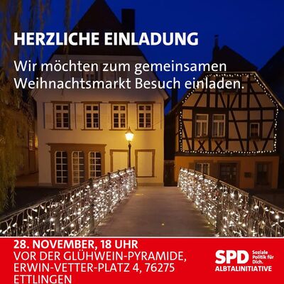 Weihnachtsmarktbesuch SPD Albtalinitiative